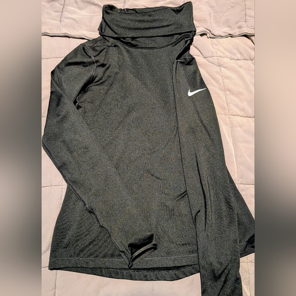 Nike Tops - Nike Dri-fit Long Sleeve Black Cowl Neck Top Large Excellent Condition